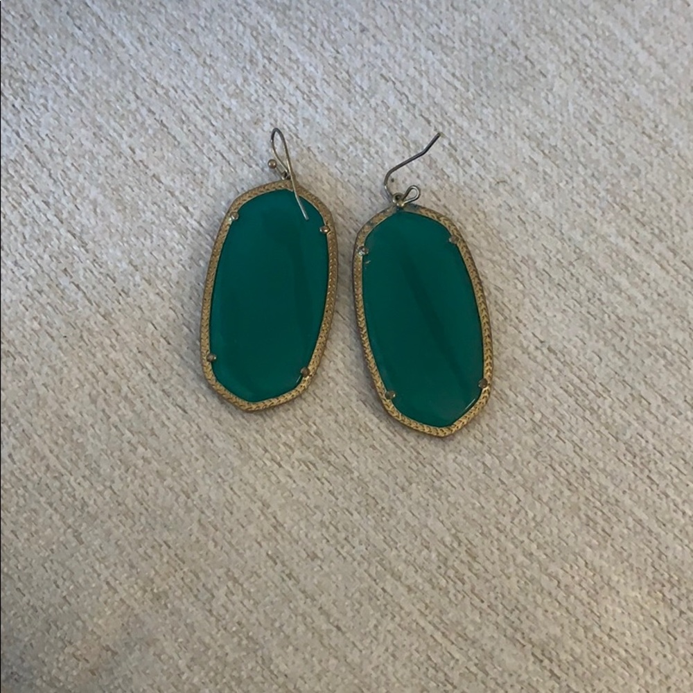 Kendra Scott green earrings